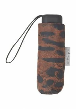 Adagio Minischirm, Animal-Print Braun/ Schwarz -Regenschirme Shop unnamed file 1381