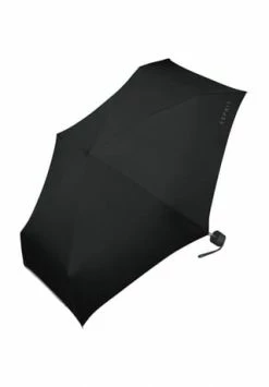 ESPRIT Taschenschirm "Petito", Casual, Uni, Für Damen Und Herren Schwarz