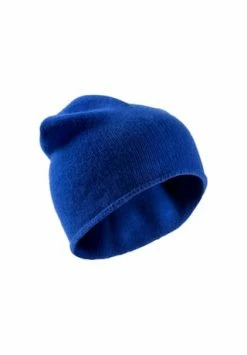 Titelseite 22 HALLHUBER Kaschmirmütze Mit Feiner Rollkante Cobalt Blue