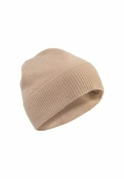 HALLHUBER Strickmütze In Edlem Kaschmir-Merinowolle-Mix Almond