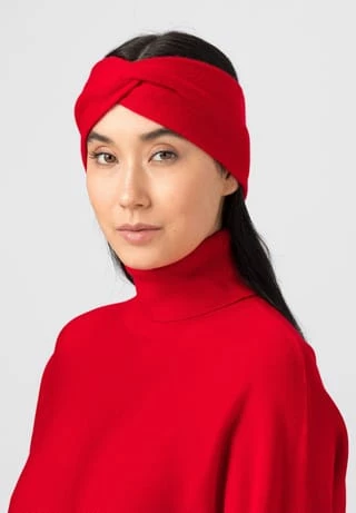 Kaschmirstirnband mit Knotendetail HALLHUBER Kaschmirstirnband Mit Knotendetail Poppy Red -Regenschirme Shop unnamed file 168