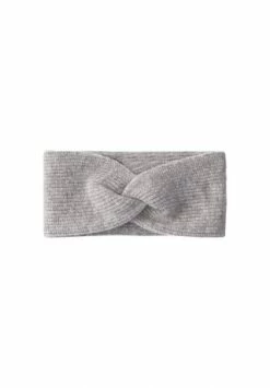 HALLHUBER Strickstirnband In Edlem Kaschmir-Merinowolle-Mix Light Silver Melange