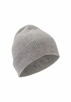 HALLHUBER Strickmütze In Edlem Kaschmir-Merinowolle-Mix Light Silver Melange