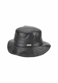 SEEBERGER Leder Fischerhut 18332-0 Schwarz