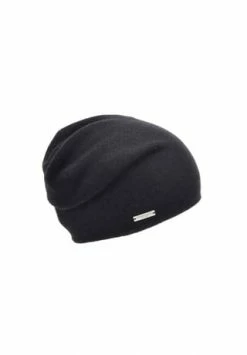 SEEBERGER Cashmere Headsock 18601-0 Schwarz