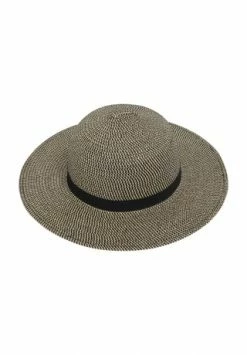 SEEBERGER Flapper, Hutband, Emblem, Uni, Für Damen 9310 LEINEN/ SCHWA