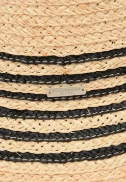 SEEBERGER Glockenhut, Raffiastroh, Für Damen 9310 LEINEN/ SCHWA -Regenschirme Shop unnamed file 249