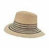 SEEBERGER Strohhut, Streifen, Für Damen 9310 LEINEN/ SCHWA -Regenschirme Shop unnamed file 250