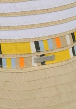 SEEBERGER Glockenhut, Streifen, Emblem, Für Damen 1793 WEISS/ LEINEN -Regenschirme Shop unnamed file 270