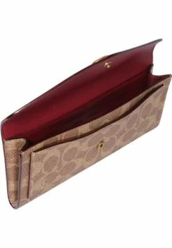 COACH Geldbörse, Querformat, Emblem, Für Damen Braun -Regenschirme Shop unnamed file 714