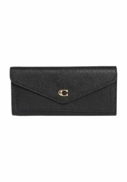 COACH Langbörse, Emblem, Leder, Uni, Für Damen LI/ BLACK