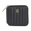 TOMMY HILFIGER Geldbörse, Lederlook, Emblem, Uni, Für Damen BDS BLACK -Regenschirme Shop unnamed file 910