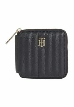 TOMMY HILFIGER Geldbörse, Lederlook, Emblem, Uni, Für Damen BDS BLACK