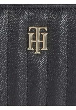 TOMMY HILFIGER Geldbörse, Lederlook, Emblem, Uni, Für Damen BDS BLACK -Regenschirme Shop unnamed file 912